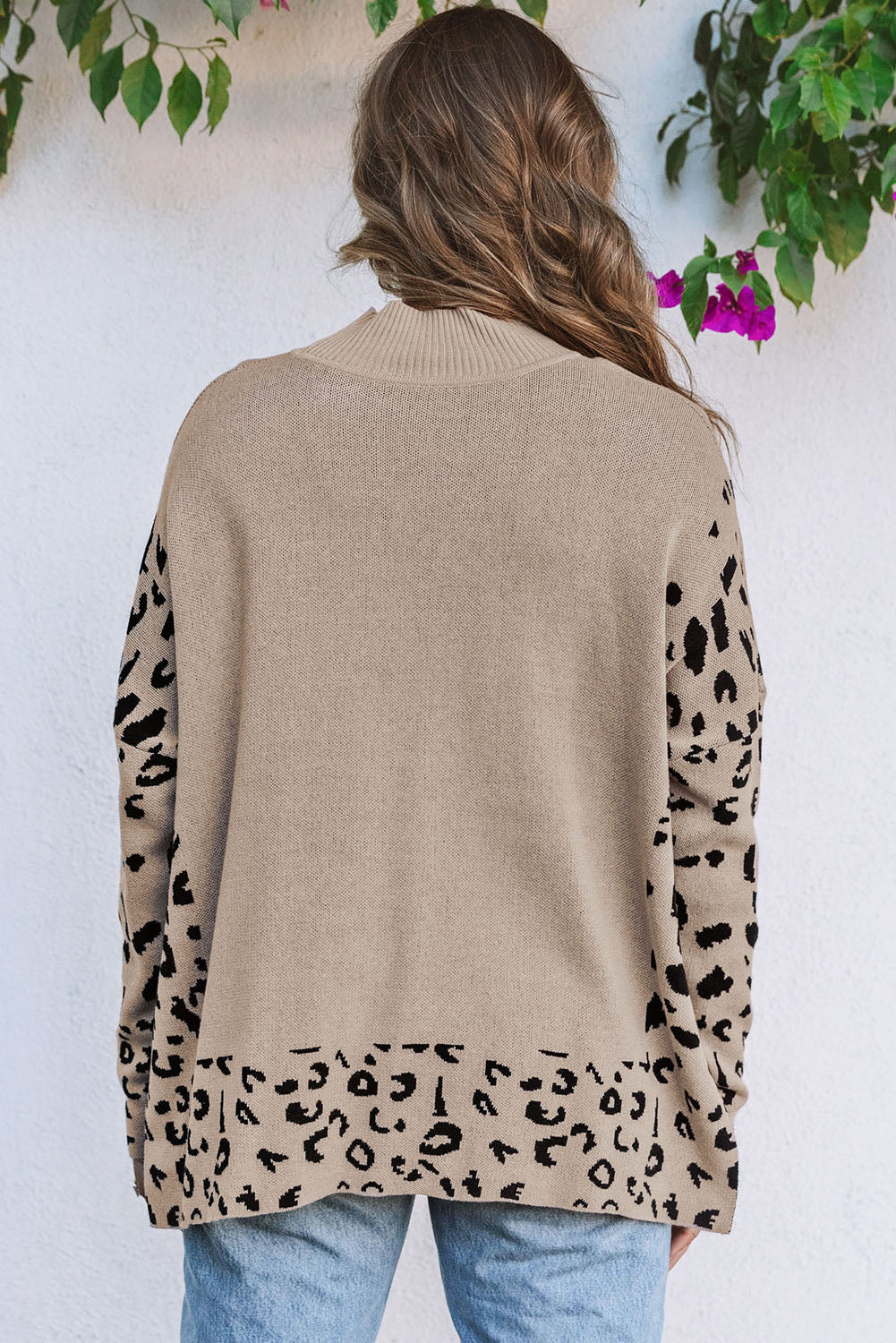 Leopard oversized sweater best sale