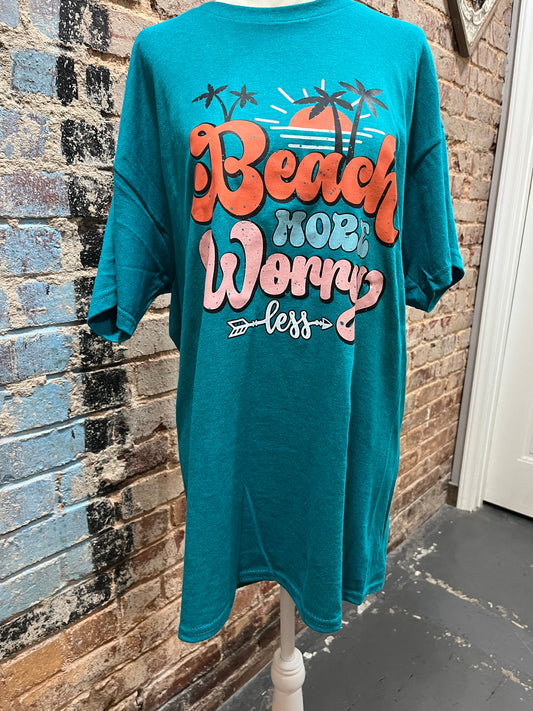 Beach More Worry Less T-Shirt