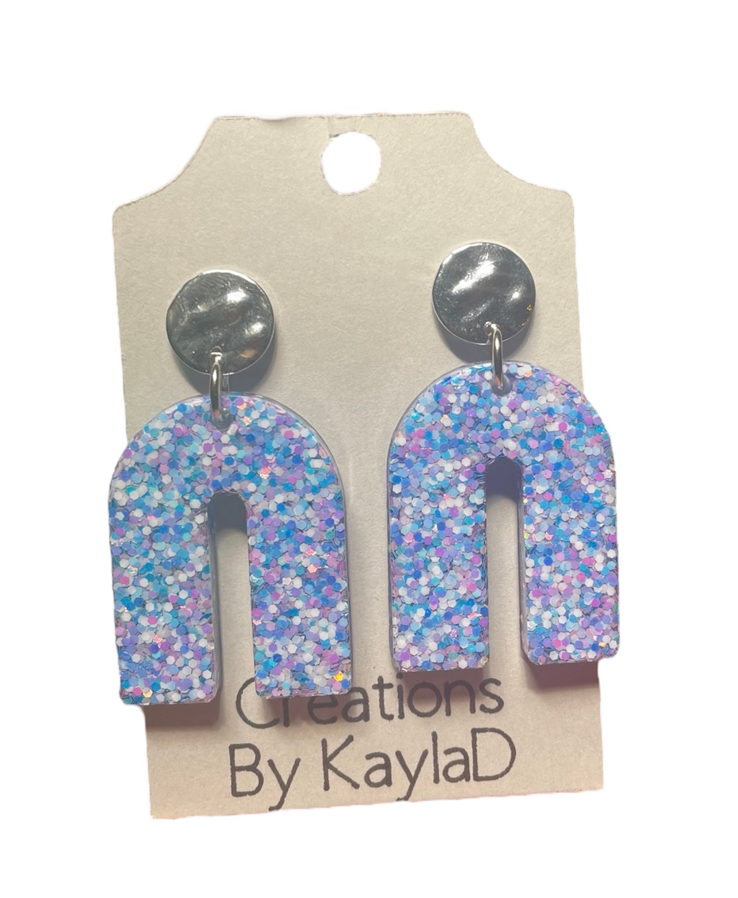 #290 Purple Sparkle Earrings