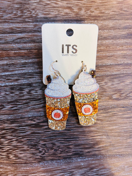 Pumpkin Spice Shimmery Earrings