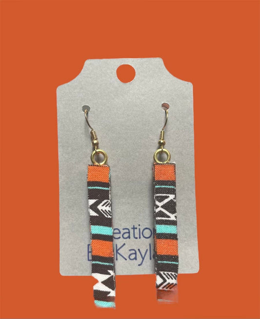 #124 Aztec Print Earrings