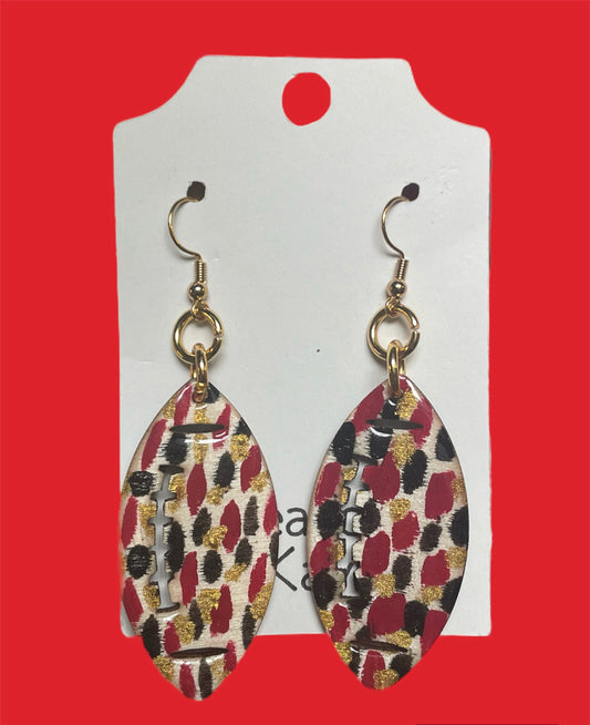 #302 Gamecock Color Earrings