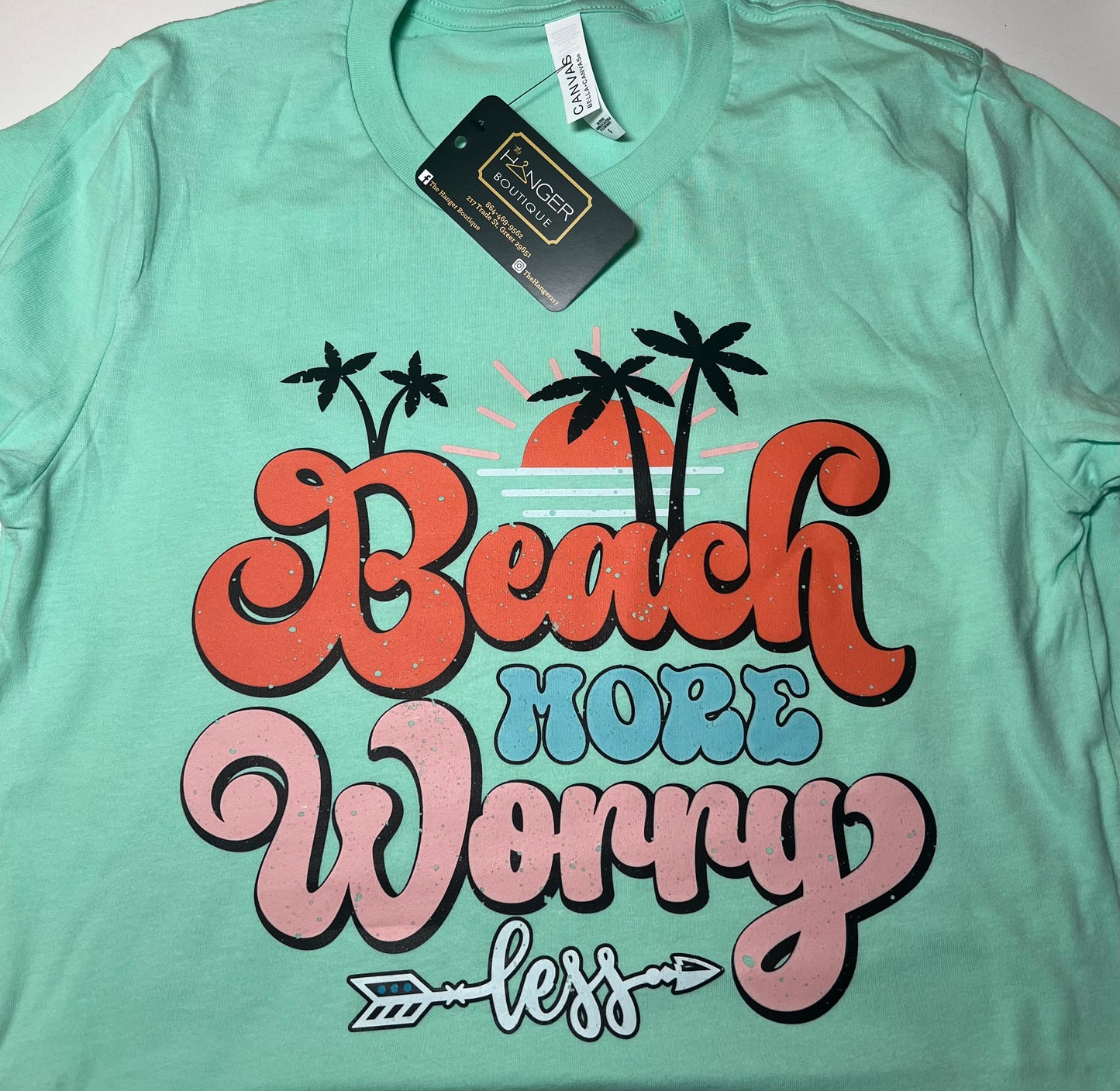 Beach More Worry Less Tee