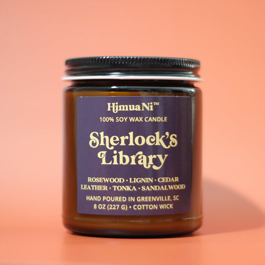 Sherlock's Library Soy Candle