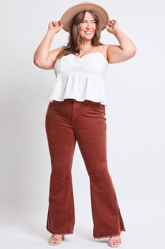 Corduroy Flare jeans (redwood)