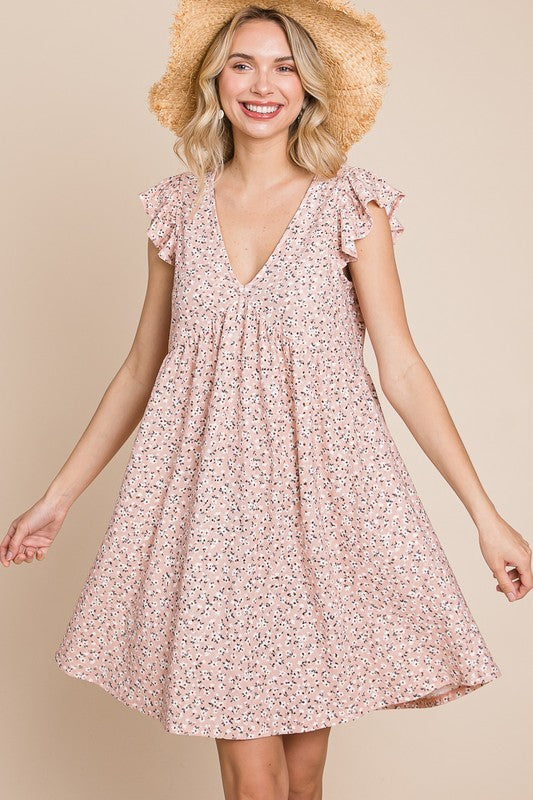 Floral eyelet dress