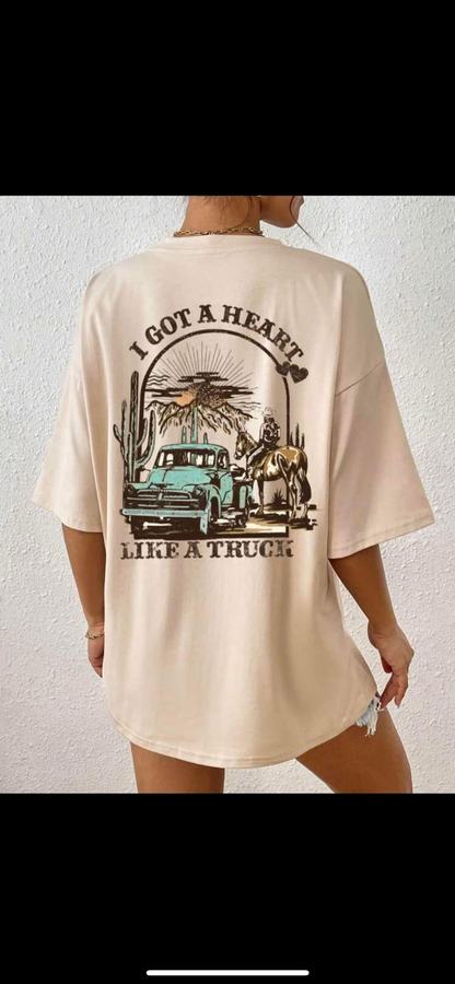 Heart Like A Truck Tee