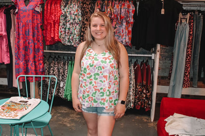 Green Neon Colored Sleeveless Top