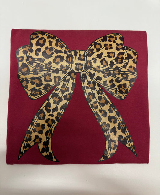 Cheetah Bow Custom T-shirt (Comfort Colors)