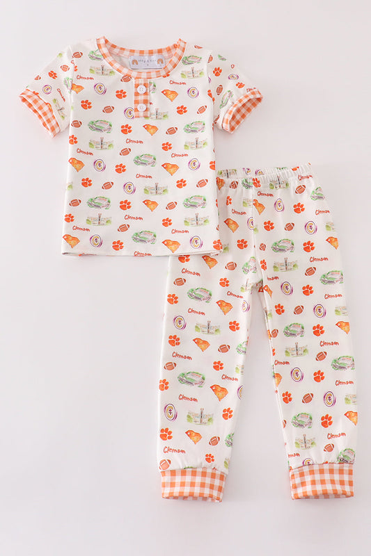 Clemson football baby boy pajamas set