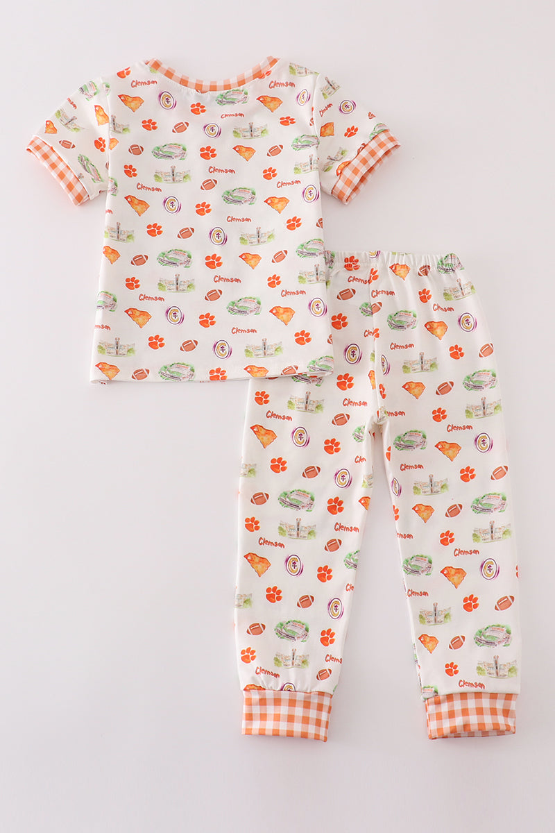 Clemson football baby boy pajamas set